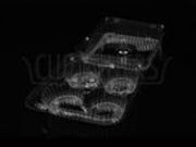 4 Counts Large Muffin or Cupcake Containers - Heavy Duty