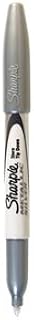 Sanford Sharpie Metallic Permanent Marker, Fine, Metallic Silver Ink