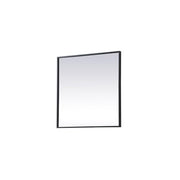 Elegant Decor Black / 24"L x 24"W / Modern Wall-Mounted Mirrors