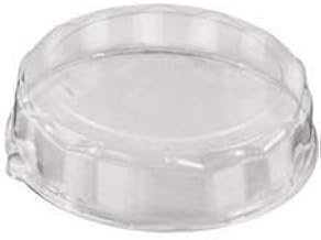 PartiPak Round PETE Special Occasion Wide Panel Flute Dome Lid Only, 16 inch - 50 per case.