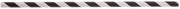 TableCraft 100113 Straws, 7-3/4"L, 6mm Thick, Individually Wrapped, Paper, Black Striped (500 per Pack), 6 Pack per case