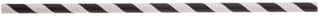 TableCraft 100113 Straws, 7-3/4"L, 6mm Thick, Individually Wrapped, Paper, Black Striped (500 per Pack), 6 Pack per case
