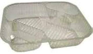 Disposable Nacho Tray w/ 3 Compartments, 500/Case