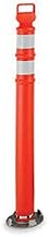 RELIUS SOLUTIONS Delineator Post, 42", Aluminum Base