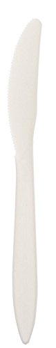 406017-L1002 PEC White Medweight Polypropylene Bulk Knife - Pack of 1000