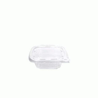 Eatery Essentials Hinged-Lid Tamper-Evident Container by KODA CUP – 8.0 ounces, Polyethylene Terephthalate (PET), Pack of 240, Model RPTTE8