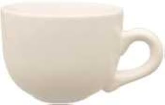 American White Cancun Latte Cups - 3-1/8" High x 4-1/4" Top Diameter - 16 Oz. - International Tableware - 822-01