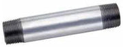 1-1/4" x 2" Galvanized Steel Pipe Nipple, Lead Free, 150 PSI