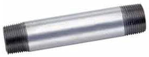 1-1/4" x 2" Galvanized Steel Pipe Nipple, Lead Free, 150 PSI