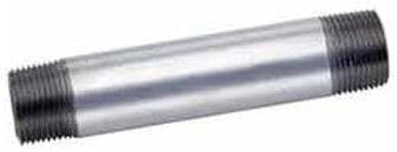 1/2" x 6" Galvanized Steel Pipe Nipple, 150 PSI