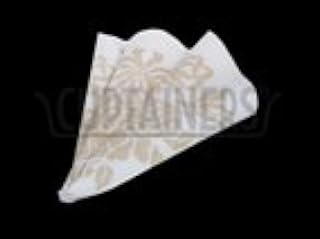 Hoffmaster 800-FD91 Linen-Like 4-Fold Gold Prestige Printed Dinner Napkin 17 x 17 inch, 4 packs of each 75-300 per case.