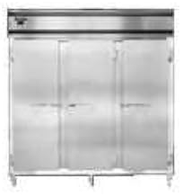 DL3WE-SS-PT Designer Line Extra-Wide Three Section Pass-Thru Heated Cabinet, Full Stainless