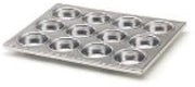 Royal Industries Muffin Pan, Aluminum, 12" Cup, Silver