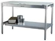 New Age 24P96KD Poly Top Work Table with Open Base 96" W x 24" D