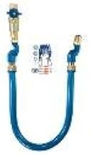 Dormont 1675KITCF2S72PS 3/4" Blue Hose Moveable Gas Connector Kit 72" Long with Blue PVC, 1 Safety Quik QDV, 2 Swivel MAX & 1 Pair of Safety Set