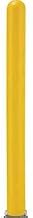 Global Industrial 60"H Smooth Bollard Post Sleeve, 4" HDPE Dome Top, Yellow