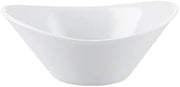 CAC China JEL-6 Jelly Dish PW 11oz 6 1/2" Porcelain Oval, Super White, Set of 36