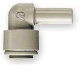 John Guest (PI221212S) Plug In Elbow 3/8" Stem X 3/8" Tube Gray
