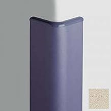 Corner Guard Bullnose 90, 3'' Wings, 12'H W/Caps, Bone