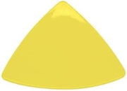 CAC China TRG-9-Y Festiware Yellow Triangular Flat Plate 8 1/2" - 2 doz