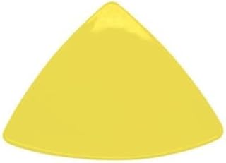CAC China TRG-9-Y Festiware Yellow Triangular Flat Plate 8 1/2" - 2 doz