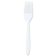 Style Setter Mediumweight Plastic Forks by DART – Medium Weight, Plastic, White, Pack of 1000, Model F6BW