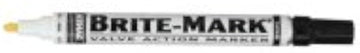 Dykem BRITE-MARK Medium Markers, White, Medium, Bullet (84 Pack)