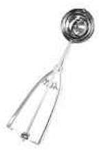 Thunder Group SLDA010 Disher, 3-3/4 oz., 2-5/8" Dia. Bowl, ambidextrous Twin Grip Handle, Spring Release, 18/8 Stainless Steel