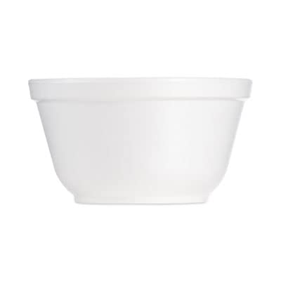 Fusion Foam Round Bowls by DART – 10 oz, 10.0 ounces, Foam, White, Model 10B20