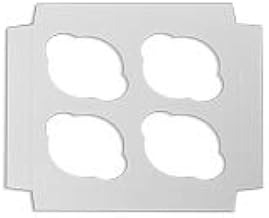 77CI-261 PE 4 Cup Cupcake Insert44; White - Case of 100