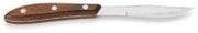 Royal Industries 1 Dozen Hollow-Ground Steak Knives, 4 1/2", Pakka Wood Handles