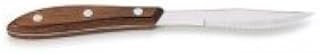 Royal Industries 1 Dozen Hollow-Ground Steak Knives, 4 1/2", Pakka Wood Handles