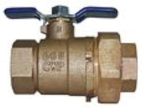 Febco 3/4" U622F BRONZE FULL PORT THREAD X THREAD BALL VAVE WITH (1) UNION END