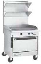 Southbend P36A-BBB Platinum Heavy Duty 36" Gas Range w/ (6) 35,000 BTU Open Burners with Manual Controls & Convection Oven Base
