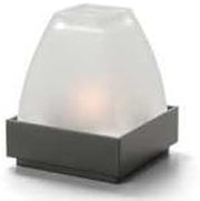 Hollowick Satin Crystal Pyramid Globe Only, 3 inch Height - 1 Each.
