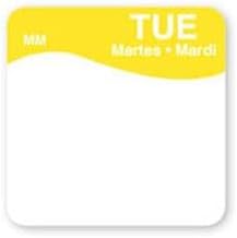 DayMark - 1100342 - MoveMark 1 in x 1 in Tuesday Label