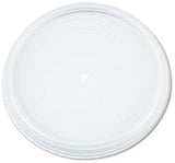 DART, Plastic Lids, for 12oz Hot/Cold Foam Cups, Vented, 1000/Carton