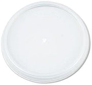 DART, Plastic Lids, for 12oz Hot/Cold Foam Cups, Vented, 1000/Carton