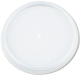 DART, Plastic Lids, for 12oz Hot/Cold Foam Cups, Vented, 1000/Carton
