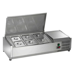 Arctic Air ACP40 Stainless Steel Condiment Prep Station, 39 1/2" Wide, 115V - Default Title