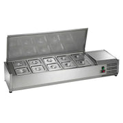Arctic Air ACP55 Stainless Steel Condiment Prep Station, 55" Wide, 115V - Default Title