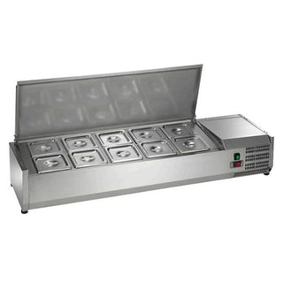 Arctic Air ACP55 Stainless Steel Condiment Prep Station, 55" Wide, 115V - Default Title