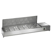 Arctic Air ACP63 Stainless Steel Condiment Prep Station, 63" Wide, 115V - Default Title