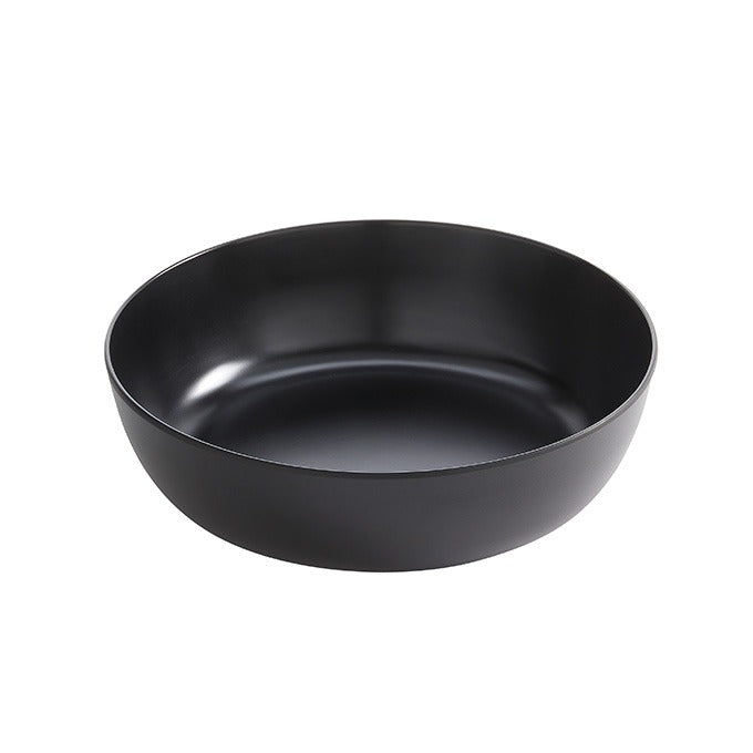 American Metalcraft Ani Melamine Serving Bowl, Black, 6/Case - 104 oz.
