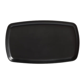 American Metalcraft Ani Melamine Platter, 7" x 12" - Black