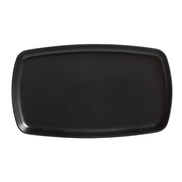 American Metalcraft Ani Melamine Platter, 7" x 12" - Black