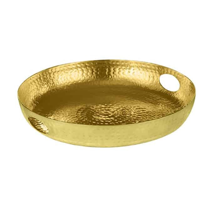 American Metalcraft Aluminum Tray, 16" Diameter - Gold