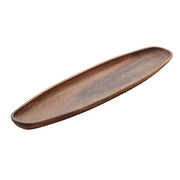 American Metalcraft Acacia Wood Display Boat, Brown - 23 1/2"