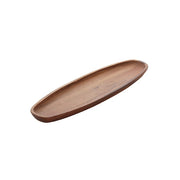American Metalcraft Acacia Wood Display Boat, Brown - 17 3/4"