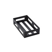 American Metalcraft Black Twilight Stainless Steel Crate, 2 1/4" High - 9 1/4"